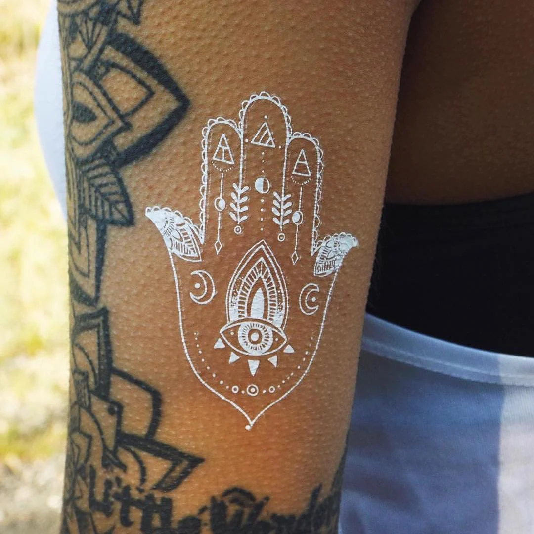 Hand Drawn ~ Special Edition White Tats by Emily Deechaleune - Pure Tatts