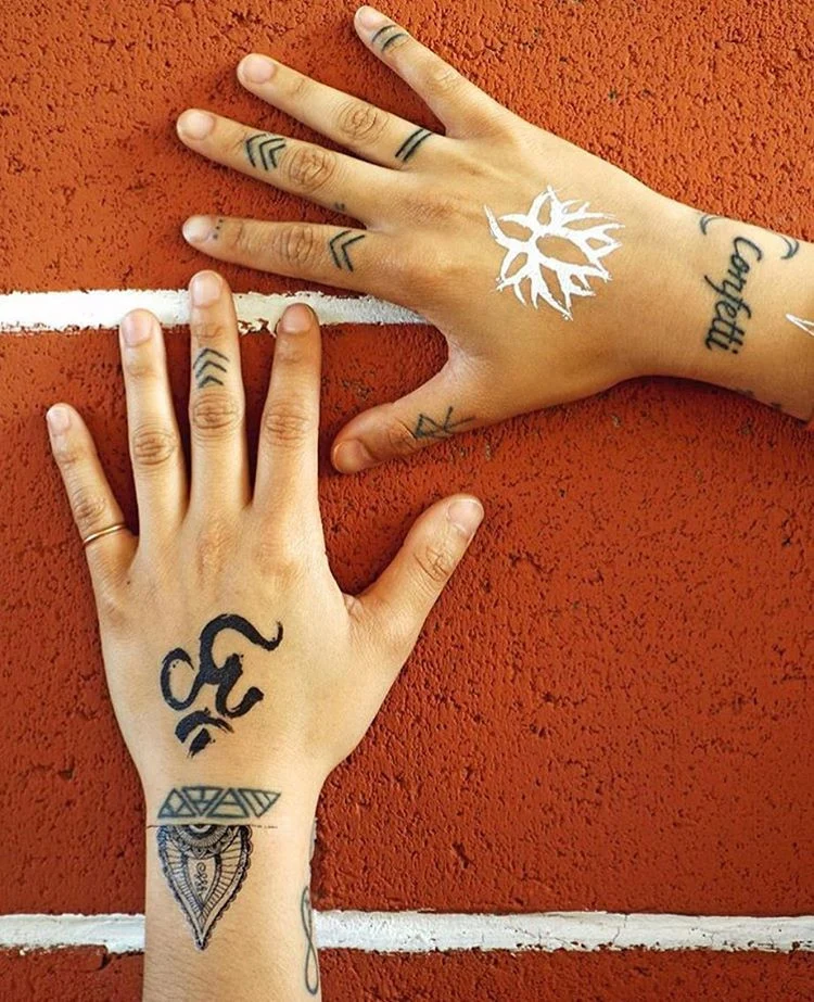 Hand Drawn ~ Special Edition Matte black Tats by Emily Deechaleune