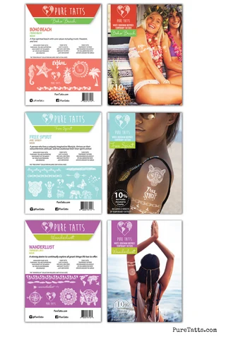 White Temporary Tattoo, Tattoo, Pure Tatts, Flash Tattoos, Henna