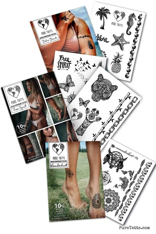 Summer Vibes Value Pack- Black Edition (3 Collections) - Pure Tatts